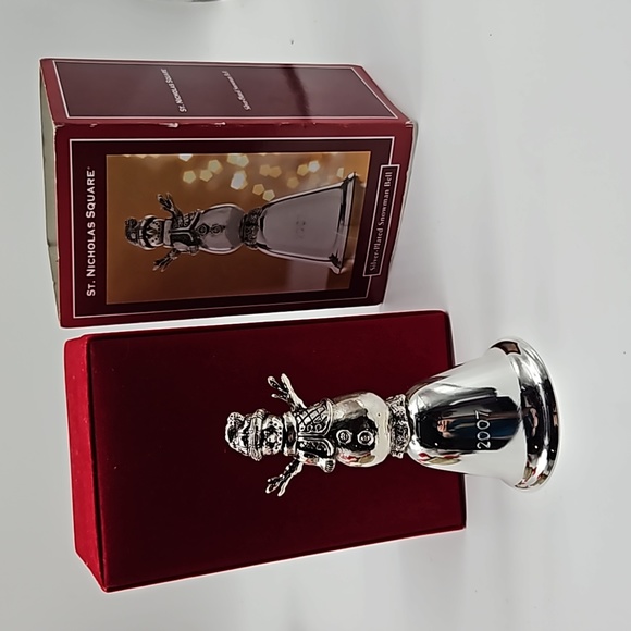 Silver plated snowman bell - Picture 5 of 5